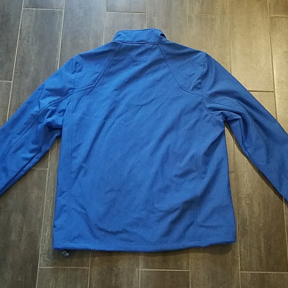 Blue mens coat - shell - Picture 3 of 4